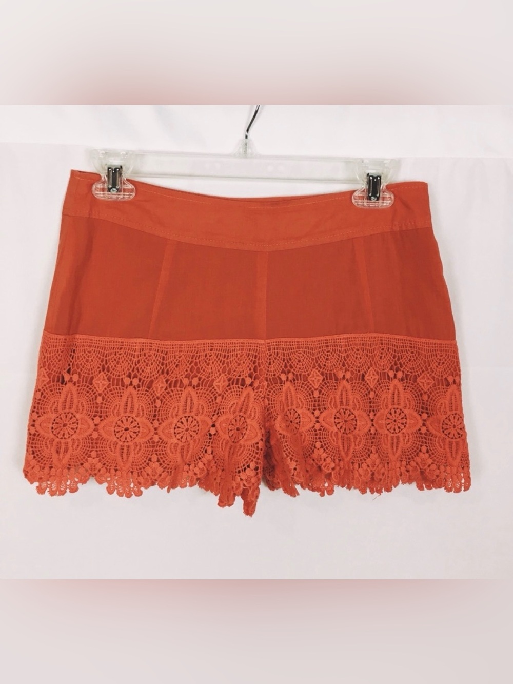Umgee Shorts w/ Lace Accent